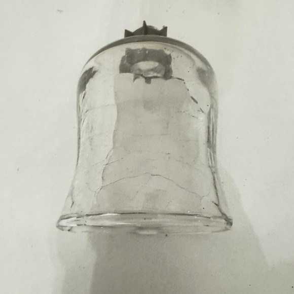 VINTAGE HOME INTERIORS HOMCO tulip clear glass CANDLEHOLDER SCONCE SHADE - Picture 2 of 3